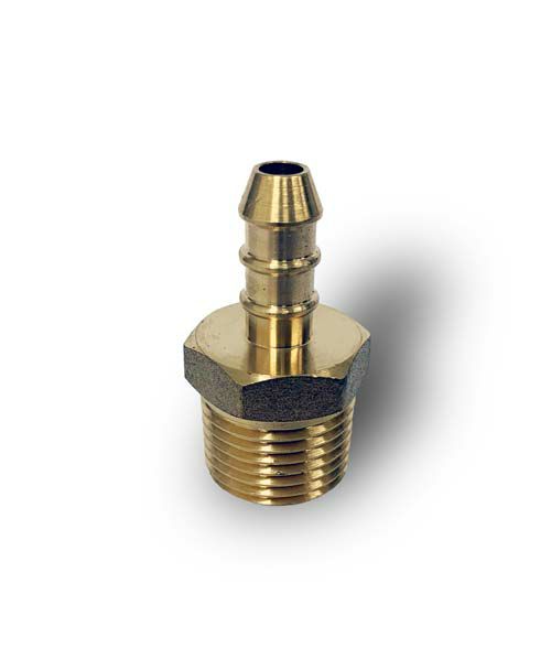 LPG Male Nozzle 1/2" BSPT to 8mm Hose Connector